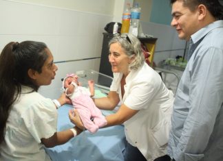 Amparo, la primera bebé pilarense del 2019
