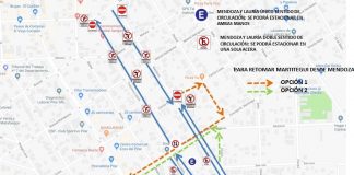 Tránsito: Cambio de circulación de las calles Lauría y Mendoza