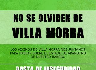 Villa Morra: Convocan marcha contra la inseguridad y el abandono