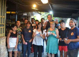 El Partido Popular encabezado por Gustavo Álvarez recorrió Derqui con su candidata a gobernadora y su referente local.