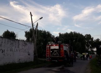 B° Villa Verde sin luz: Se cortaron los cables de alta tensión
