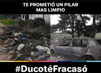 El Frente Pilarense afirmó que «la gestión de Ducoté fracasó»