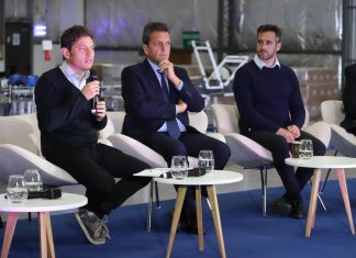 Kicillof, Massa y Achával en un encuentro con Industriales en Pilar