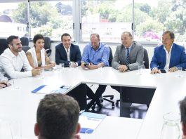 Seguridad: Achával junto al ministro Berni.