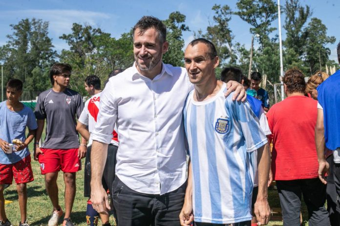 Achával acompañó la práctica del Programa de Entrenamiento para Atletas con Discapacidad