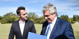 El Presidente de la Nación, Alberto Fernández,estuvo este jueves en Pilar junto al Intendente Achával.