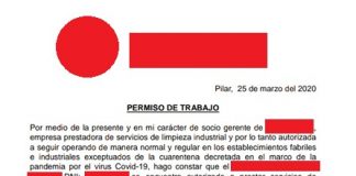 Coronavirus: Barrio privado insta a empresa de limpieza a romper la cuarentena para prestar sus servicios