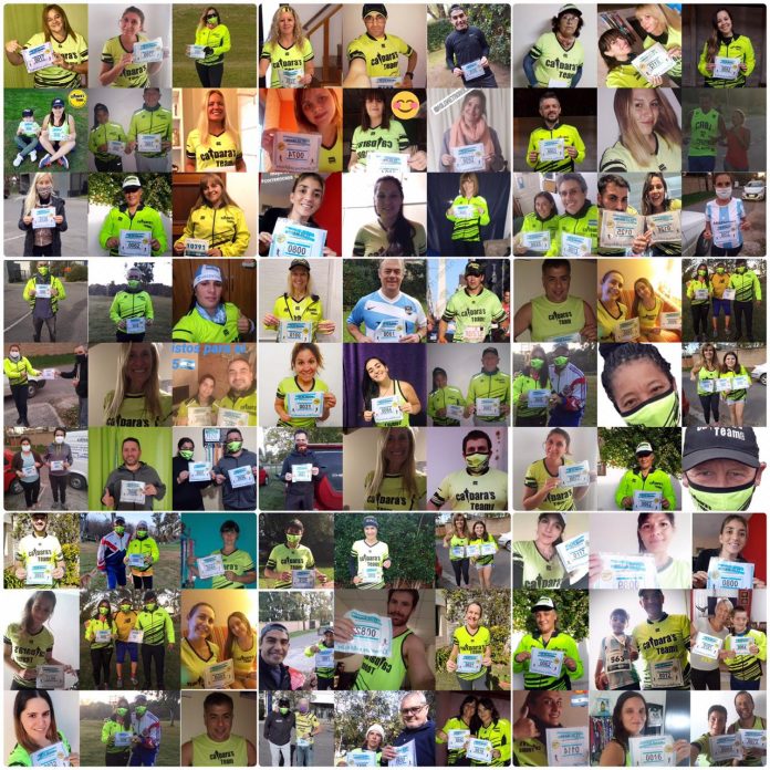 La carrera solidaria impulsada por el Caldara´s Team fue un éxito.