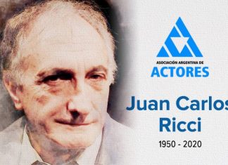 Falleció el actor Juan Carlos Ricci
