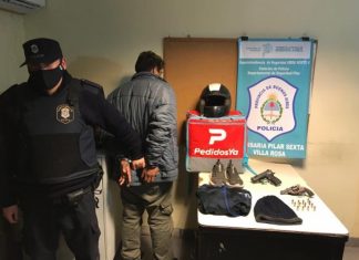 Cae un delincuente que robaba a trabajadores de PedidosYA PedidosYA