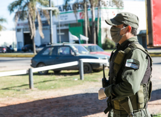 Despliegan efectivos de gendarmería en Pilar gendarmería