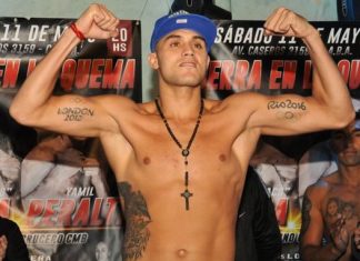 Yamil Peralta retuvo su título en la vuelta del boxeo nacional