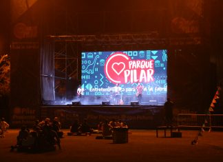 Rock de Villa Rosa y Pilar en la noche de Parque Pilar la noche parque Pilar