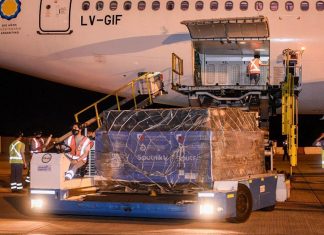 Llega a Argentina la tanda de vacunas Sputnik V que completa el millón de dosis millón