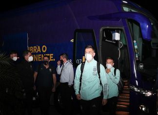 Copa América: La Selección Argentina llegó a Brasil Selección Argentina llegó a Brasil