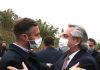 Achával junto a Alberto Fernández en la entrega de viviendas de Casa Propia viviendas