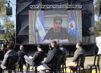 Achával junto a Kicillof en Malvinas Kicillof en Malvinas
