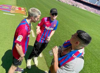 Wos, Duki y Bizarrap en el Camp Nou wos