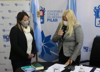 Valeria Domínguez asumió como nueva concejala en el HCD de Pilar Valeria Domínguez