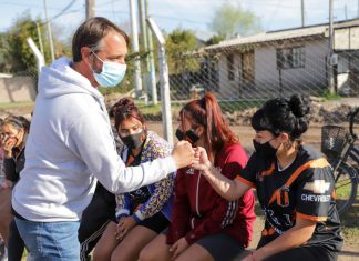 Laurent en Agustoni: «Estamos llevando mejoras al barrio» en agustoni