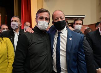 Achával acompañó la jura de ministros de Provincia jura de ministros