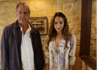 Thelma Fardin se reunió en Brasil con el embajador Daniel Scioli