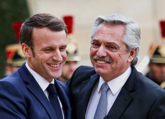 La felicitación de Alberto Fernández a Emmanuel Macron Emmanuel Macron
