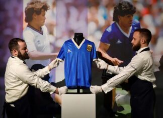 La camiseta que usó Maradona contra Inglaterra se subastó por una cifra récord camiseta que usó Maradona
