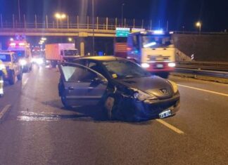 Otra persecución en Panamericana terminó con tiroteo, choque, heridos y detenidos Otra persecución en Panamericana