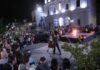 Achával acompañó una nueva edición de Noches de Pilar en la Plaza