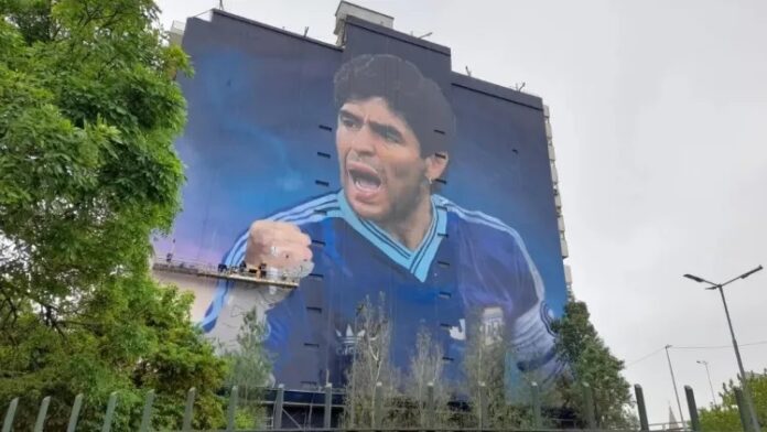 Inauguraron el mural más grande del mundo en homenaje a Diego Inauguraron el mural más grande del mundo en homenaje a Diego