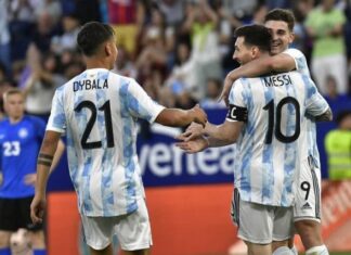 Argentina frente a Emiratos Árabes a días del mundial Emiratos Árabes