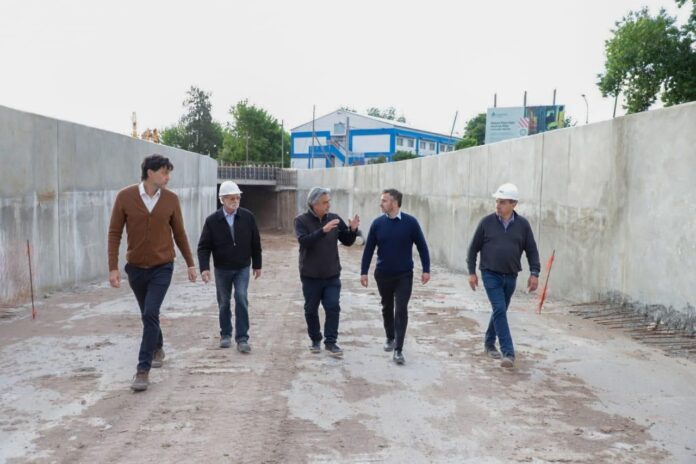 Avanza la obra del paso bajo nivel de Pilar