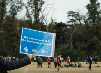 Se conmemoró el Día de la Vida Libre de Adicciones en todas las canchas de Pilar Día de la Vida Libre de Adicciones 2023 3