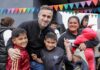 Achával acompañó a los chicos en el Día de la Niñez