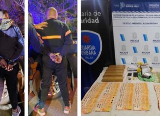 La Policía de Pilar detuvo a dos dealers con más de 5 kilos de droga