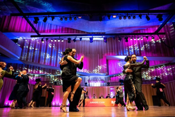 Pilar estuvo presente en el Mundial de Tango