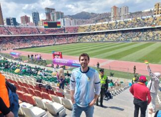 Un pilarense en el partido ante Bolivia