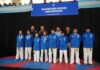 Achával acompañó a los jóvenes que participaron del Torneo Municipal de Taekwondo