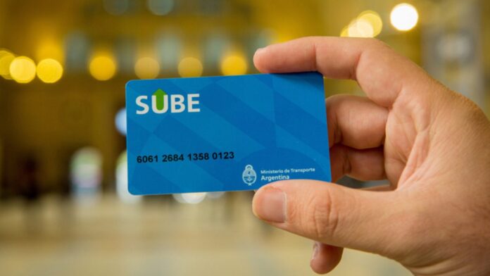 en tarjeta SUBE