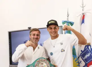 Achával recibió al flamante campeón Yamil Peralta
