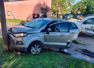 Delincuentes atrapados en persecución luego de robar una casa