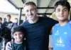 Achával acompañó a los chicos y chicas de la Liga Derquina de futbol que realizaron sus aptos físicos