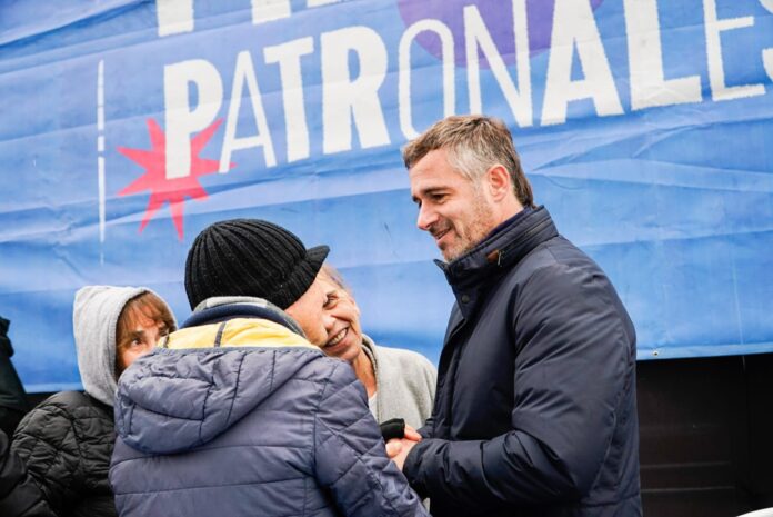 Achával acompañó a los vecinos de Fátima en sus patronales