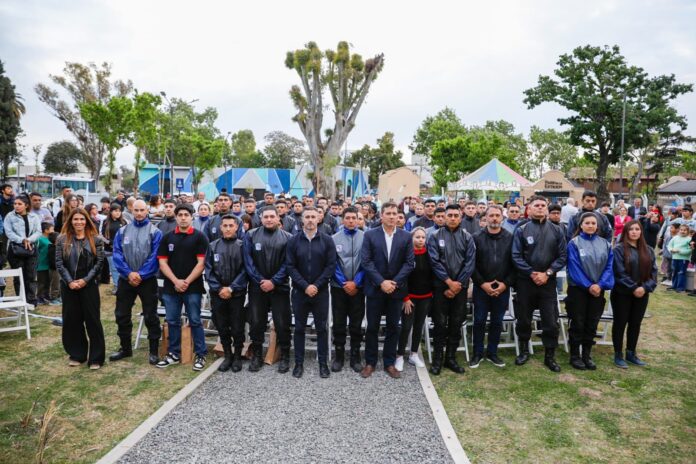 Achával inauguró el nuevo Centro de Monitoreo del Paseo de la Estación