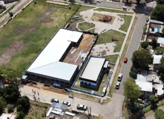 Achával recorrió la obra de la Secundaria N° 14 de Monterrey Achával recorrió la obra de la Secundaria N° 14 de Monterrey