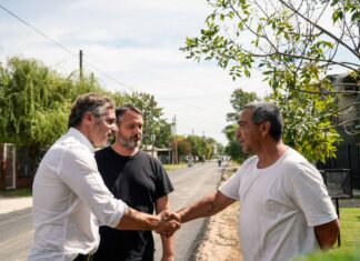 Achával recorrió las nuevas obras de asfaltos en Pilarica Achával recorrió las nuevas obras de asfaltos en Pilarica