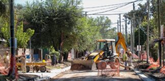 Achával recorrió las obras hidráulicas y de asfaltos de Del Viso Achával recorrió las obras hidráulicas y de asfaltos de Del Viso