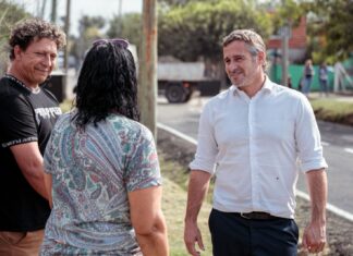 Achával recorrió nuevas obras de asfaltos en La Pilarica Achával recorrió nuevas obras de asfaltos en La Pilarica