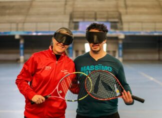 Pilar celebró la primer copa de tenis para ciegos y recibió a los campeones del mundo Pilar celebró la primer copa de tenis para ciegos y recibió a los campeones del mundo